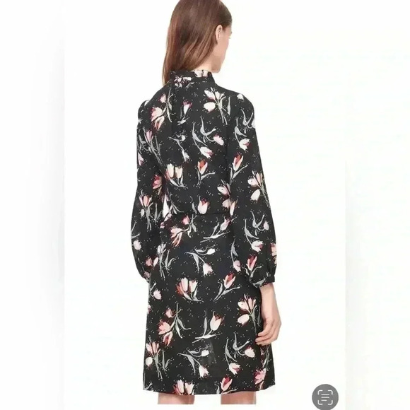 Rebecca Taylor Ikat Tie-Waist SILK Dress LIKE NEW - Picture 2 of 4